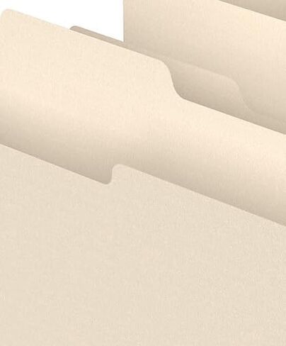 مجلدات ملفات Staples، مقاس Letter، تصميم 3 علامات تبويب، مانيلا، مخزون ورق متين، 1000/كرتون in Kuwait