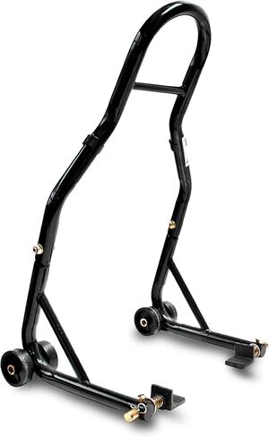 حامل رفع الدراجة النارية Venom SportBike، حامل مجداف ذو ذراع تأرجح للعجلة الخلفية، حامل رافعة رفع بادوك عالمي بسعة 850 رطل، محول L، متوافق مع معظم الدراجات النارية Yamaha Honda Kawasaki سوزوكي BMW in Kuwait