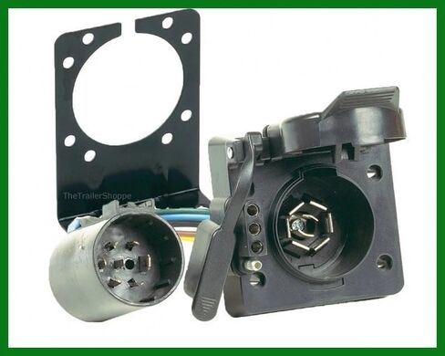 40955 Multi-Tow 7 Way RV & 4 Flat Trailer Connector Plug Adaptor for Hopkins in Kuwait
