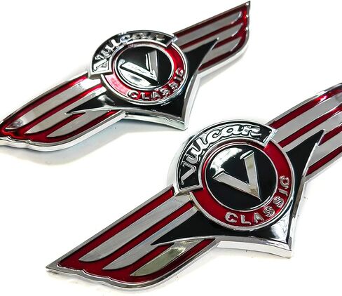 ملصق لاصق ثلاثي الأبعاد لخزان الوقود من الكروم متوافق مع Kawasaki Vulcan 1500 1600 1700 2000 650 500 700 750 900 800 S 88 in Kuwait