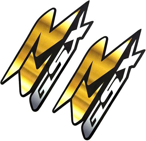Motorcycle Reflective Flexible Vehicle Sticker Decorative Vinyl Bumper Sticks Gas Fuel Tank Badge Emblem Decals Sticker Compatible with GSXR 600 1000 750 1300 GSX-R Gold in Kuwait
