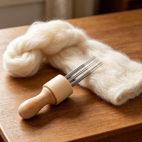 Feltsky 8 in 1 Needle Felting Needles Wooden Handle in Kuwait