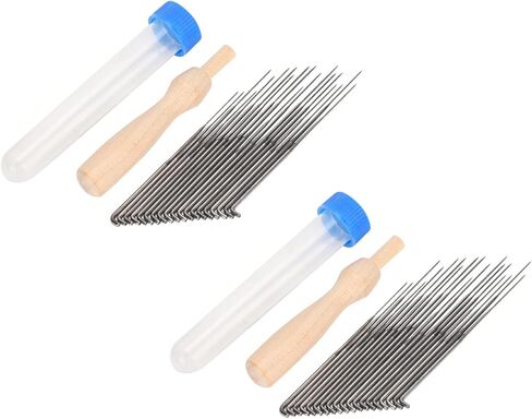 Yobadam Felting Needles, 36 DIY Wool Felt Tool Needles with Wooden Handle & Plastic Box, Ideal for DIY Enthusiasts in Kuwait