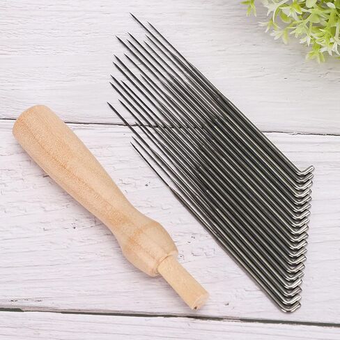 Yobadam Felting Needles, 36 DIY Wool Felt Tool Needles with Wooden Handle & Plastic Box, Ideal for DIY Enthusiasts in Kuwait