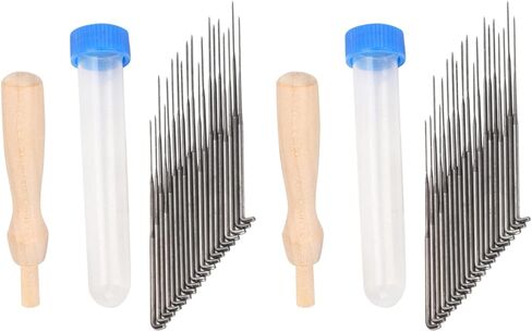 Yobadam Felting Needles, 36 DIY Wool Felt Tool Needles with Wooden Handle & Plastic Box, Ideal for DIY Enthusiasts in Kuwait