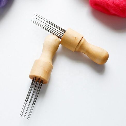 Feltsky 4 Pack Needle Felting Needles Wooden Handle 8 in 1 in Kuwait