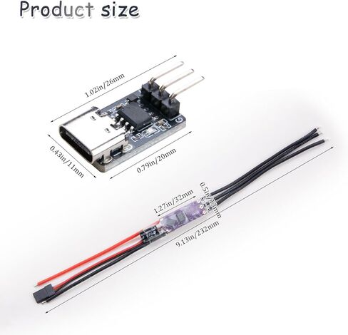 ZORZA 1Set AM32 32-Bit 2-4S 40A ESC Brushless Motors Speed Controller with Param Coverter 5V 2A BEC Module 25V 470uF Capacitor Supports DSHOT and PWM for RC Airplane Motors Model Aircraft Enthusiast in Kuwait
