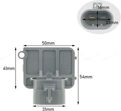 6S65-9A819-AA 6S659A819AA Radiator Fan Blower Motor Resistance Fits For 2S659A819BB 2S65-9A819-BB in Kuwait