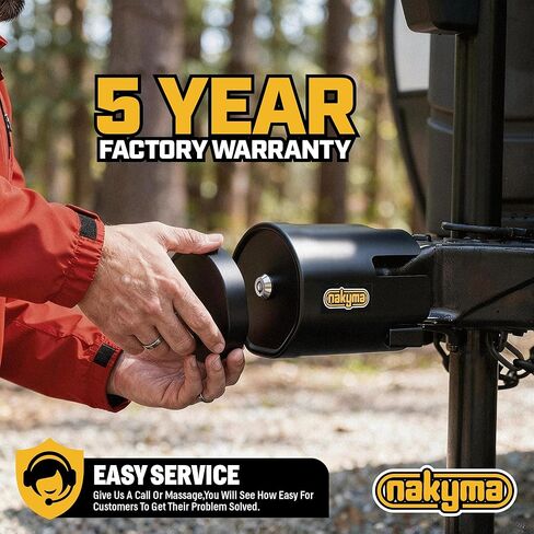 [Upgraded] Heavy Duty Trailer Hitch Lock for 2-5/16″, 2″, 1-7/8″ Couplers, Trailer Tongue Lock with Silicone Cover, Trailer Hitch Coupler Lock, RV & Trailer Anti-Theft Lock Secures Safety Chains in Kuwait