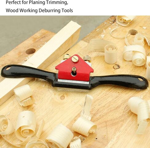 Adjustable Spokeshave Set 2pcs with 4 Metal Blades, 4-Way Wood Rasp File & Manual Planer – Perfect for Planing, Trimming, Carving, and Deburring in Woodworking in Kuwait