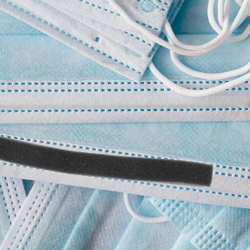 Cabilock Nose Bridge Strips Sponge Pads Black Anti-Fog Nose Bridge Cushions for Glasses Wearers 100pcs Pack for DIY Cloth Face Masks in Kuwait