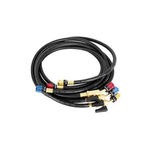 مجموعة خرطوم HVAC سهلة الغلق ESBV6014516 من MalcoEdge | خرطوم شحن مقاس 60 بوصة مع تركيبات 1/4 × 5/16 SAE وصمام كروي | أنظمة تكييف سبليت صغيرة ومختلطة المنافذ in Kuwait