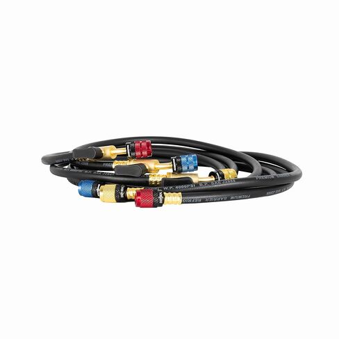 مجموعة خرطوم HVAC سهلة الغلق ESBV6014516 من MalcoEdge | خرطوم شحن مقاس 60 بوصة مع تركيبات 1/4 × 5/16 SAE وصمام كروي | أنظمة تكييف سبليت صغيرة ومختلطة المنافذ in Kuwait