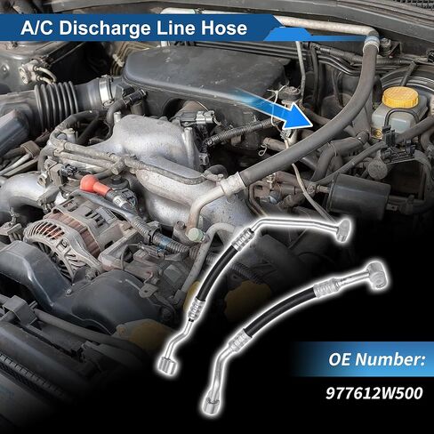 خرطوم سائل التبريد A/C لشركة Hyundai Santa Fe 2013-2018 خرطوم ضغط خط أنابيب تكييف الهواء رقم 977612W500 حديد مطاطي in Kuwait