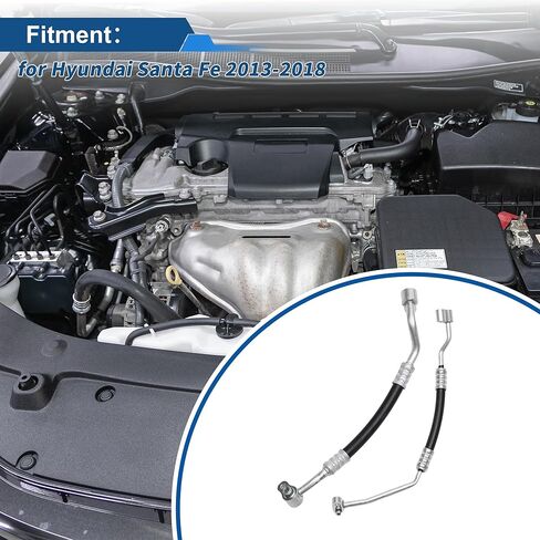 خرطوم سائل التبريد A/C لشركة Hyundai Santa Fe 2013-2018 خرطوم ضغط خط أنابيب تكييف الهواء رقم 977612W500 حديد مطاطي in Kuwait