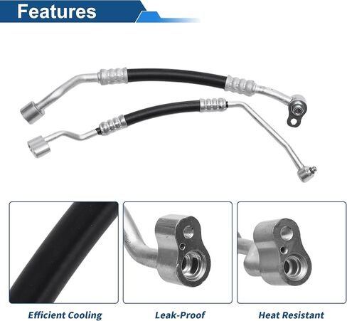 خرطوم سائل التبريد A/C لشركة Hyundai Santa Fe 2013-2018 خرطوم ضغط خط أنابيب تكييف الهواء رقم 977612W500 حديد مطاطي in Kuwait
