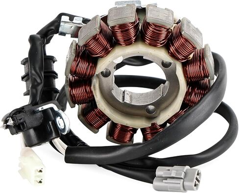 الجزء الثابت من ملف Magneto + منظم الجهد + حشية Assy لـ Yamaha YZ450F 2010-2013، YZ450/YZ450FZL/FZW/FAB/FAL/FBL/FDL/FDW (استبدال مباشر، مغناطيسات عالية الجودة، حوض حرارة محسّن) in Kuwait