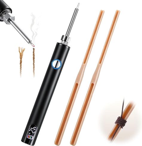 Grinsvalley Rechargeable Thread Burner with Rosary Cord Knotting Tool, 3 Models Thread Zapper, Dual Head Twine Knotting Tool for Jewelry Making, Burn and Melt Easily for Beading, Sewing, Leather Craft in Kuwait