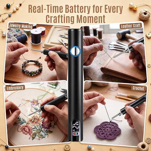 Grinsvalley Rechargeable Thread Burner with Rosary Cord Knotting Tool, 3 Models Thread Zapper, Dual Head Twine Knotting Tool for Jewelry Making, Burn and Melt Easily for Beading, Sewing, Leather Craft in Kuwait
