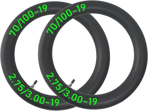 2-Pcs 2.75/3.00-19 Inner Tube 2.75-19 3.00-19 Dirt Bike Tube 70/100-19 Replacement Inner Tube Straight Valve Stem in Kuwait