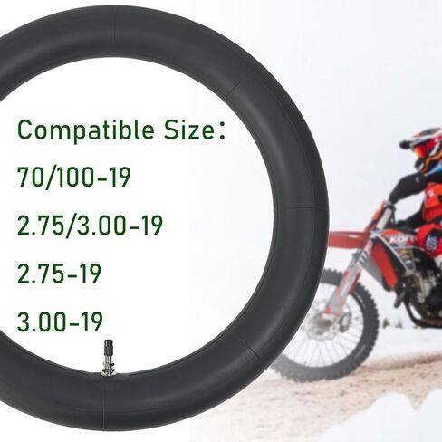 2-Pcs 2.75/3.00-19 Inner Tube 2.75-19 3.00-19 Dirt Bike Tube 70/100-19 Replacement Inner Tube Straight Valve Stem in Kuwait