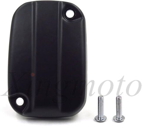 AfterMokit Clutch Fluid Reservoir Cap Left Caliper Master Cylinder Cover for Harley Davidson Touring Models 2008-2014 Plain Black in Kuwait