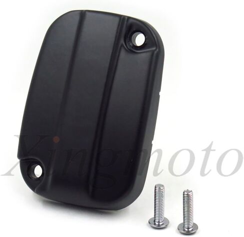 AfterMokit Clutch Fluid Reservoir Cap Left Caliper Master Cylinder Cover for Harley Davidson Touring Models 2008-2014 Plain Black in Kuwait