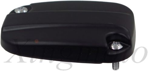 AfterMokit Clutch Fluid Reservoir Cap Left Caliper Master Cylinder Cover for Harley Davidson Touring Models 2008-2014 Plain Black in Kuwait