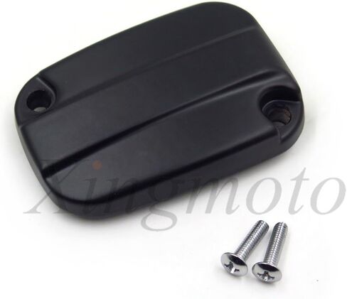 AfterMokit Clutch Fluid Reservoir Cap Left Caliper Master Cylinder Cover for Harley Davidson Touring Models 2008-2014 Plain Black in Kuwait