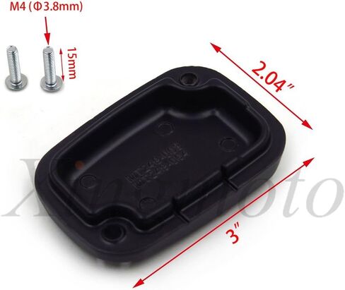 AfterMokit Clutch Fluid Reservoir Cap Left Caliper Master Cylinder Cover for Harley Davidson Touring Models 2008-2014 Plain Black in Kuwait