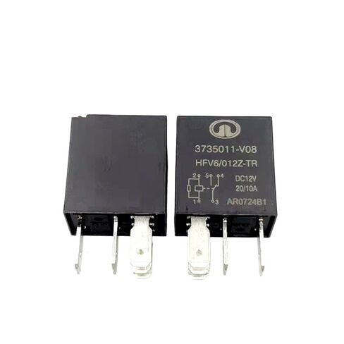 10 قطعة/الوحدة التتابع HFV6 012Z-TR 12V 20A 5 دبابيس مرحل عالي الطاقة للسيارة 3735011-V08 in Kuwait