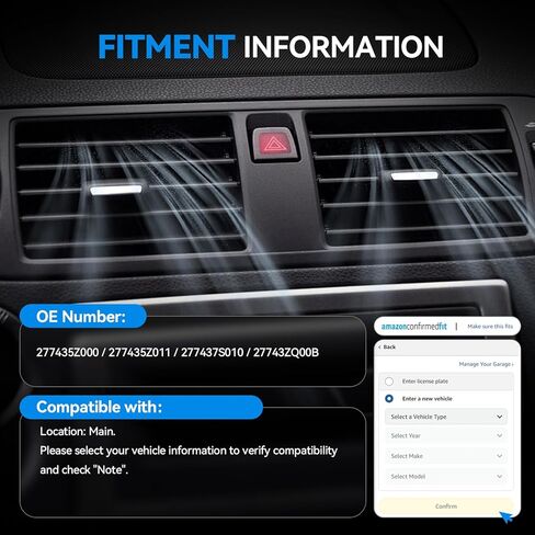 مشغل باب مزيج الهواء بدرجة حرارة مدخل الهواء AITKEN HVAC متوافق مع Infiniti QX56 2014-2010، Armada Titan 2005-2015، Pathfinder 2004-2012، Quest 2004-2009 P/N 277435Z000، 604-970 in Kuwait