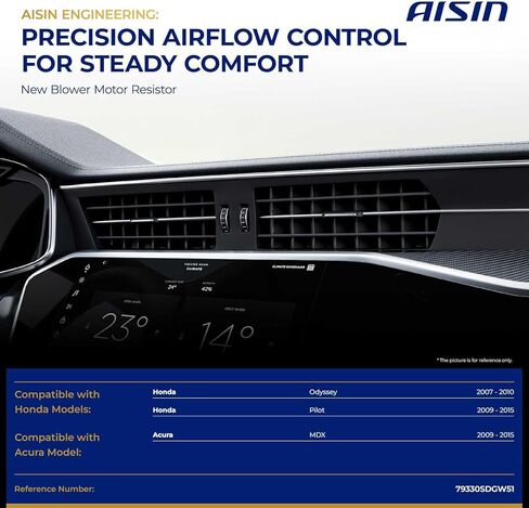 مقاوم محرك منفاخ HVAC من AISIN AFTERMARKET BMRH-00440 - متوافق مع Honda Pilot 2009-2015، Odyssey 2007-2010، Acura MDX 2009-2015 in Kuwait