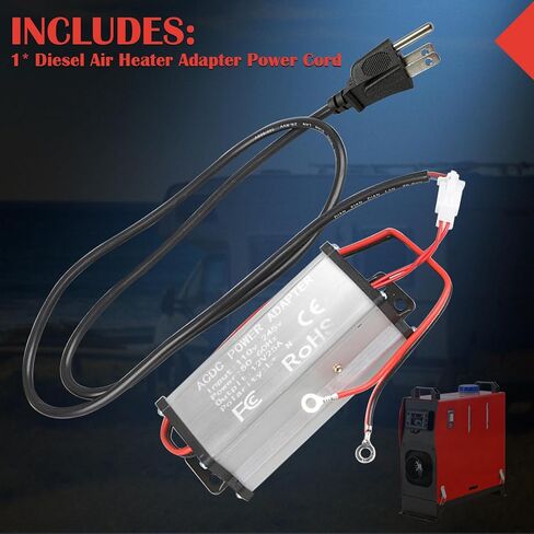 Diesel Heater 12V Power Supply Adapter 110V to 12V Transformer Power Converter for 5KW 8KW All-in-One Diesel Heater Home Parking Heater Accessories in Kuwait