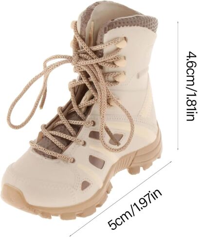 Detailed 1 / 6 Scale Soldier Action Figure Boot Hiking Climbing Shoe for Display and Creative Customization Detailed Miniature Footwear in Kuwait