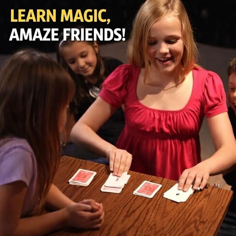 Street Magic Kit for Kids – 50+ Street Magic Tricks | Easy Beginner Magic Set with Cards, Coins & Mind Reading | Fun Gift for Boys, Girls, Teens & Adults in Kuwait
