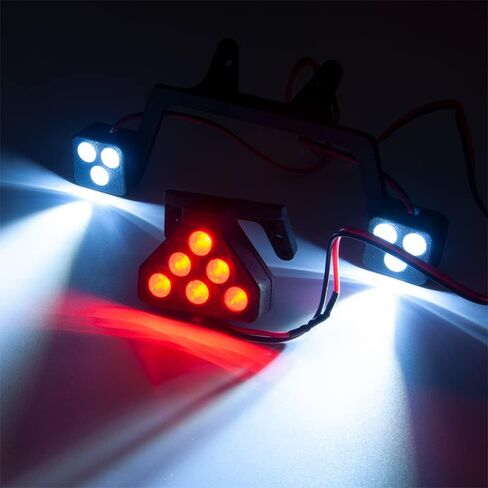 MORLORDY RC Light Kits Front and Rear Lights Set for 1/5 Arrma Kraton 8S BLX Speed Monster Truck Upgrade Parts in Kuwait