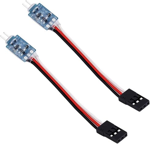 2 قطعة التحكم في الضوء RC CH3 متعدد الوضع LED مفتاح التحكم في الضوء لسيارة RC، القارب، الطائرة بدون طيار تشغيل/إيقاف/وميض سريع/تأثيرات التنفس in Kuwait