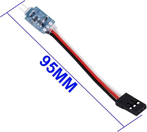 2 قطعة التحكم في الضوء RC CH3 متعدد الوضع LED مفتاح التحكم في الضوء لسيارة RC، القارب، الطائرة بدون طيار تشغيل/إيقاف/وميض سريع/تأثيرات التنفس in Kuwait