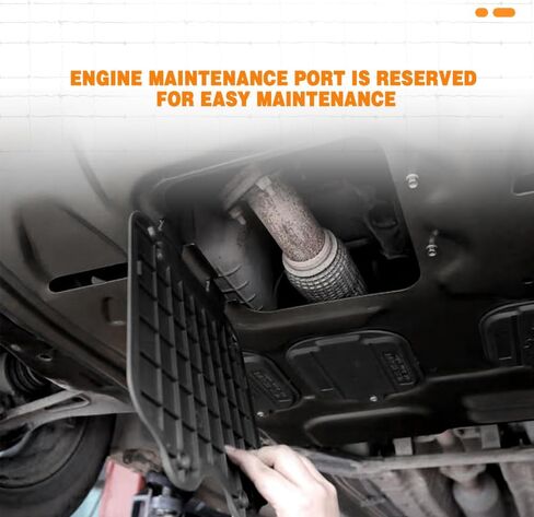 Front Skid Plate Fit for Kia Forte 2019-2023 Engine Splash Shield Heavy Duty, Impact Resistant Engine Guard Cover for Forte Underbody Guard Plate w/Screw Hardware in Kuwait