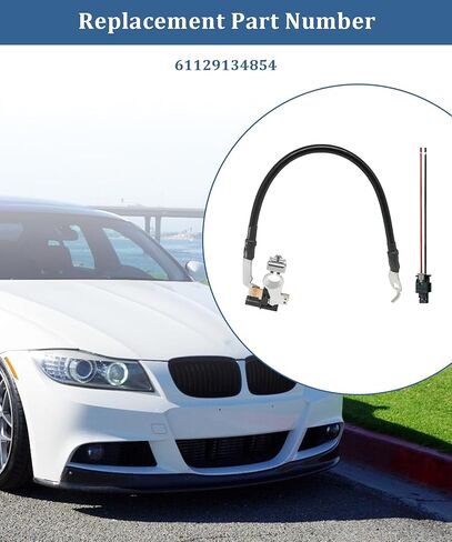 61129134854 كابل بطارية سلبي مع IBS يناسب BMW 328i 335i 2007-2013 328xi 335xi 2007-2008 335d 2009-2011 335is 2011-2013 M3 2008-2013 M5 2006-2010 in Kuwait