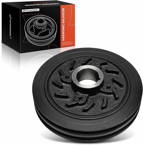 A-Premium Engine Harmonic Balancer Crankshaft Pulley Compatible with Mitsubishi L300 1986-2013 2.5L, L200 III Pickup 1996-2011 2.5L, Pajero III 1999-2007 2.5L in Kuwait