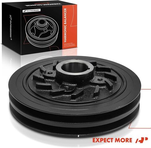 A-Premium Engine Harmonic Balancer Crankshaft Pulley Compatible with Mitsubishi L300 1986-2013 2.5L, L200 III Pickup 1996-2011 2.5L, Pajero III 1999-2007 2.5L in Kuwait