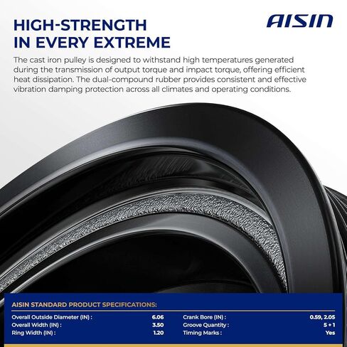 AISIN AFTERMARKET PDAM-00182 موازن متناسق - متوافق مع ميتسوبيشي مونتيرو 1994-2000، مونتيرو سبورت 1997-2004 - V6 3.0L 3.5L in Kuwait