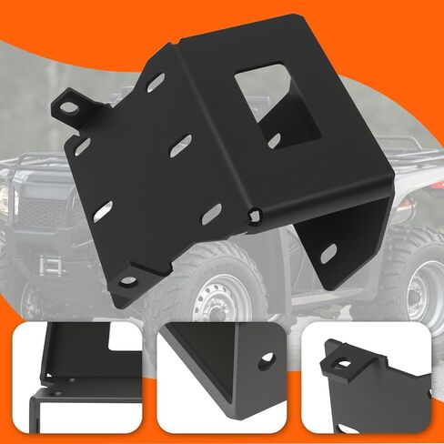 PENSUN Winch Mount Bracket Plate Black Compatible with Honda Rancher Foreman Rubicon TRX420 500 520 2014-2025 in Kuwait