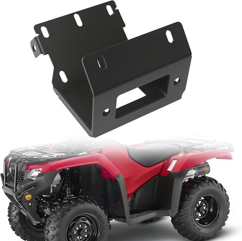 PENSUN Winch Mount Bracket Plate Black Compatible with Honda Rancher Foreman Rubicon TRX420 500 520 2014-2025 in Kuwait