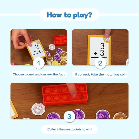 لعبة الململة Math Ahoy - لعبة الجمع والطرح للصفوف K-2 | لعبة الرياضيات الرائعة مع Fidget Mats | مصادر التعلم في الفصول الدراسية والمنزلية | بطاقات فلاش وأنشطة الرياضيات الممتعة للأطفال in Kuwait
