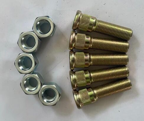 5 قطع 1/2 بوصة - 20 × 2 بوصة. طول UHL 0.61 بوصة. مسامير عجلة الضغط مع صواميل العروة البديلة لمحور مقطورة Dexter 3500-7000lbs in Kuwait