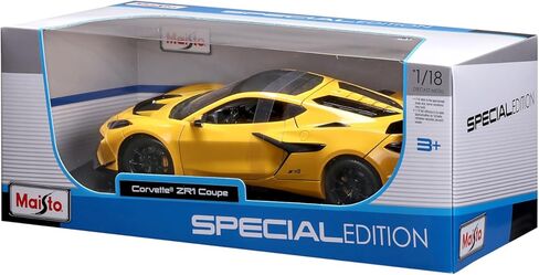 مايستو 1:18 إصدار خاص 2025 شيفروليه كورفيت ZR1، أصفر معدني in Kuwait