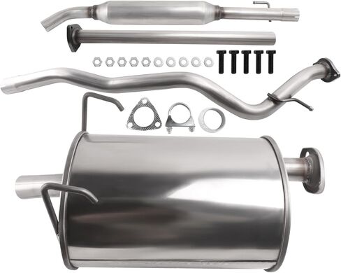 409 Stainless Steel Exhaust Resonator & Muffler Pipe System Replacement Kit Compatible with CR-V 1997-2001 2.0L L4, Muffler and Tail Pipe, Repklace OE: 48321, 52203 EPA in Kuwait